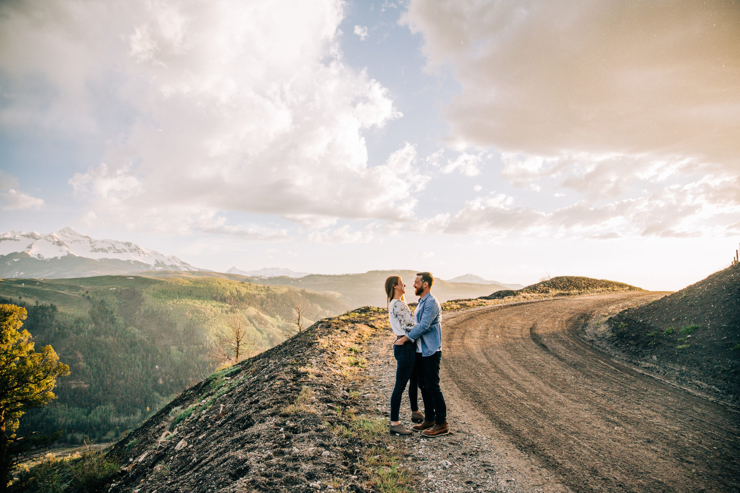 Engagement Photo in the Mountains of Telluride Colorado by Abie Livesay Photography